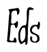 The image is of the word Eds stylized in a cursive script.