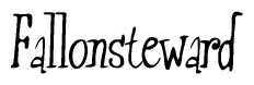 The image contains the word 'Fallonsteward' written in a cursive, stylized font.
