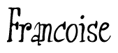 The image is of the word Francoise stylized in a cursive script.