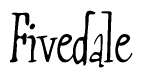 The image contains the word 'Fivedale' written in a cursive, stylized font.