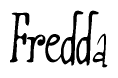 Fredda Calligraphy Text 