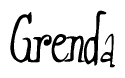The image is a stylized text or script that reads 'Grenda' in a cursive or calligraphic font.