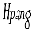The image contains the word 'Hpang' written in a cursive, stylized font.