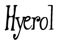 Hyerol Calligraphy Text 