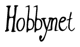 The image is a stylized text or script that reads 'Hobbynet' in a cursive or calligraphic font.
