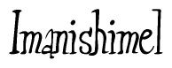 The image contains the word 'Imanishimel' written in a cursive, stylized font.