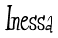 The image is of the word Inessa stylized in a cursive script.