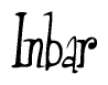 The image is a stylized text or script that reads 'Inbar' in a cursive or calligraphic font.