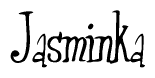 The image is a stylized text or script that reads 'Jasminka' in a cursive or calligraphic font.