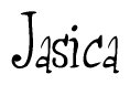 The image is a stylized text or script that reads 'Jasica' in a cursive or calligraphic font.