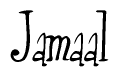 The image contains the word 'Jamaal' written in a cursive, stylized font.