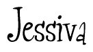 The image contains the word 'Jessiva' written in a cursive, stylized font.