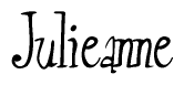 The image contains the word 'Julieanne' written in a cursive, stylized font.