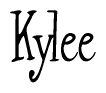 The image is a stylized text or script that reads 'Kylee' in a cursive or calligraphic font.