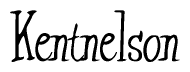 The image contains the word 'Kentnelson' written in a cursive, stylized font.