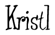 The image is a stylized text or script that reads 'Kristl' in a cursive or calligraphic font.
