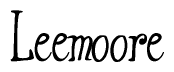 The image is a stylized text or script that reads 'Leemoore' in a cursive or calligraphic font.