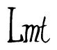 The image contains the word 'Lmt' written in a cursive, stylized font.