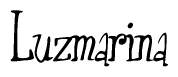 The image is a stylized text or script that reads 'Luzmarina' in a cursive or calligraphic font.