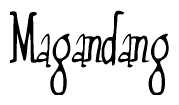 The image is of the word Magandang stylized in a cursive script.