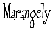 Marangely Calligraphy Text 