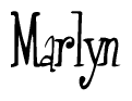 Cursive Script 'Marlyn' Text