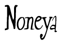 Noneya Calligraphy Text 