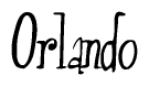 The image is a stylized text or script that reads 'Orlando' in a cursive or calligraphic font.