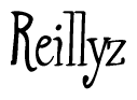 The image contains the word 'Reillyz' written in a cursive, stylized font.