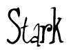 The image is a stylized text or script that reads 'Stark' in a cursive or calligraphic font.