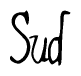 The image contains the word 'Sud' written in a cursive, stylized font.