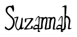 The image contains the word 'Suzannah' written in a cursive, stylized font.