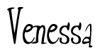 The image is of the word Venessa stylized in a cursive script.