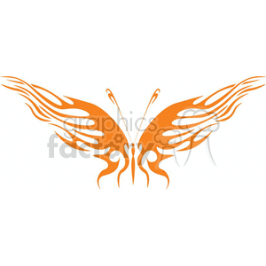 This is an image of a stylized butterfly with tribal tattoo designs. The butterfly is symmetrical with intricate wings that resemble tribal patterns, suitable for vinyl cutouts or as artwork for a tattoo design. 