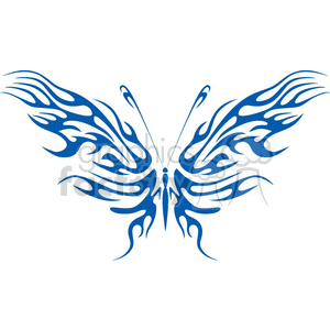 The image depicts a stylized artistic representation of a butterfly with tribal tattoo-like designs. It is symmetrical, suitable for vinyl projects, and has a look that could be used for tattoos, decals, or graphic design elements.