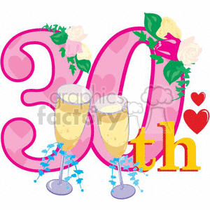 Download 30th anniversary clipart. Commercial use GIF, JPG, PNG ...