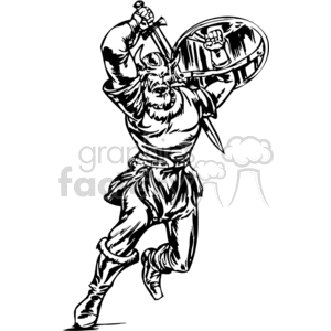 Viking Warrior - Charging with Sword and Shield