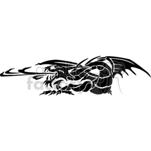 Tribal Dragon Vinyl-Ready for Tattoo and Signage Design