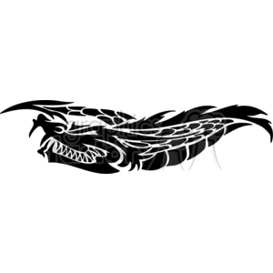 Vinyl-Ready Dragon Tattoo Design