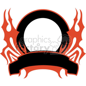 Bold Flame Frame with Banner
