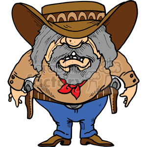 Grumpy Cowboy Cartoon