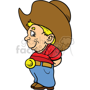 Cartoon Cowboy Kid