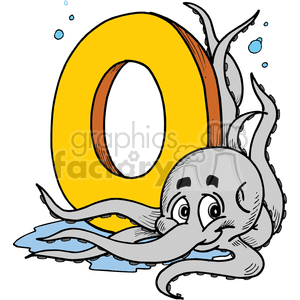 letter O for octopus