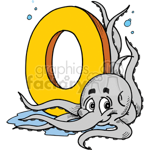 Letter O for octopus