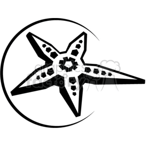 Starfish Silhouette - Vinyl-Ready Ocean Theme Design