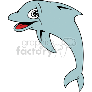 The clipart image shows a humorous cartoon dolphin. Overall, the image is meant to be lighthearted and amusing.
