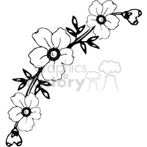 Download Two Black And White Flowers Clipart Commercial Use Gif Jpg Png Eps Svg Pdf Clipart 380106 Graphics Factory