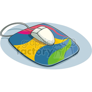 Cartoon mouse and mouse pad 