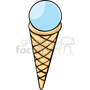 blue ice cream cone