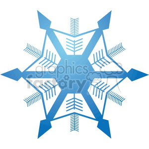 A blue snowflake design with geometric patterns, resembling traditional winter and Christmas holiday themes.